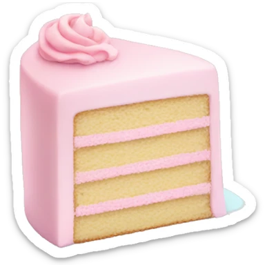 pastel pink cake sticker