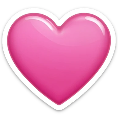 heart made with a nail polish pink sticker
