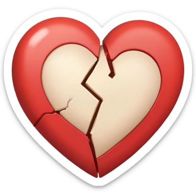 One half of a broken heart💔 sticker