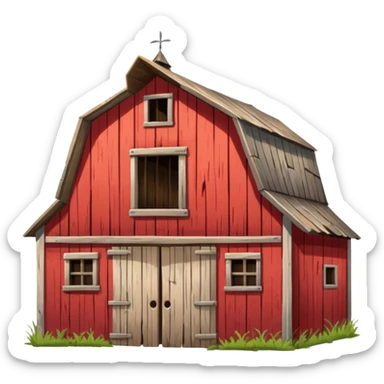 old barn from the 1400s sticker