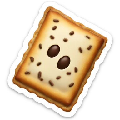 Pop tart with a football  sticker