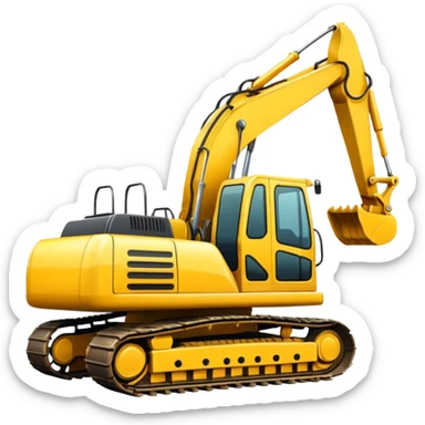 A excavator  sticker