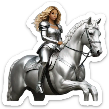 Renaissance album Beyoncé on silver horse sticker