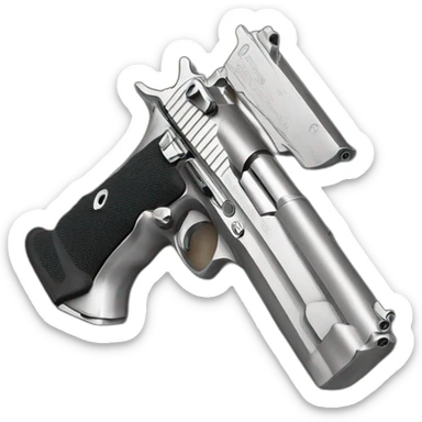 Desert eagle stainless steel 50AE sticker