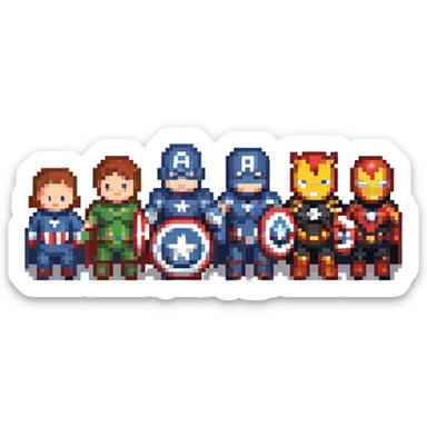 Avengers superhero team sticker