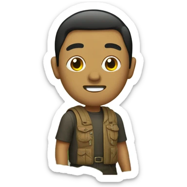 mexican in a forest sticker