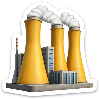 realistic nuclear power plant sticker