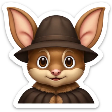 bat with hat sticker