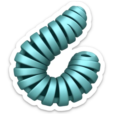 I need something that looks like mRNA. mRNA is single stranded DNA. So it should be half of a double helix sticker