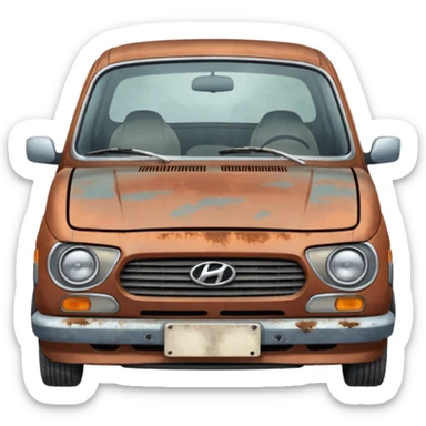 older hyundai sticker