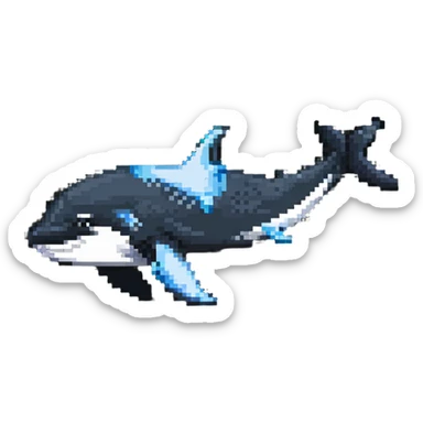 orca whale sticker