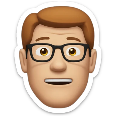 hank hill butt sticker