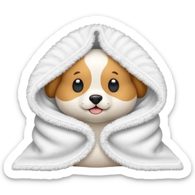towel for pet sticker