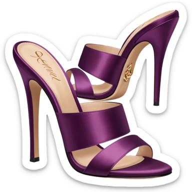 Agent Provocateur Elice Plum Mules pair 
 sticker