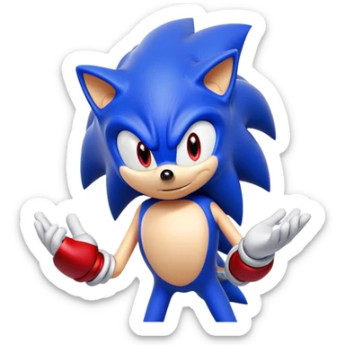 Mach einen der aussieht wie sonic the hedgehog sticker