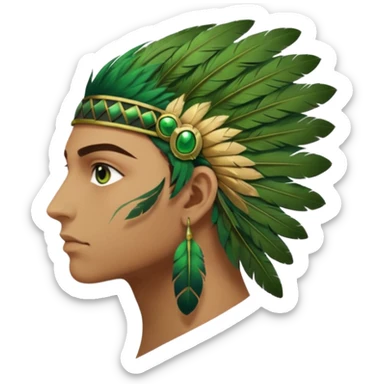 close up of just the eye at the side profile of the face of a green hawk that is looking away from the camera sticker