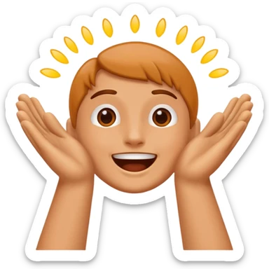 hands clapping for talent sticker