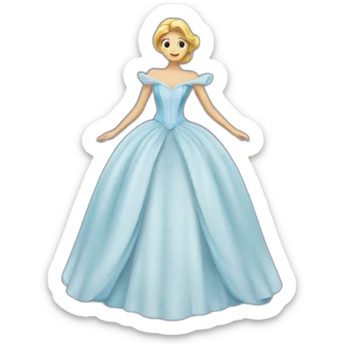 cendrillon robe sticker