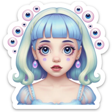 Melanie martinez portals void character sticker