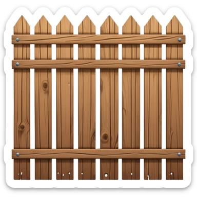 brown Fence sticker
