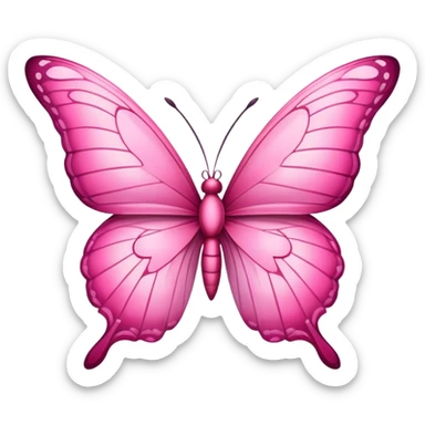 Pink butterfly  sticker