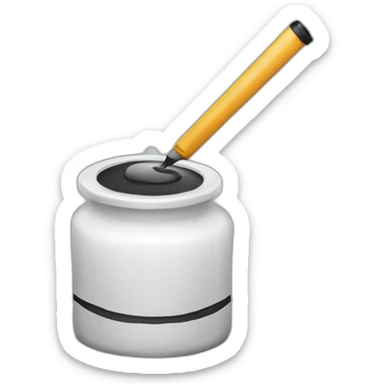 ink pot and feature sticker