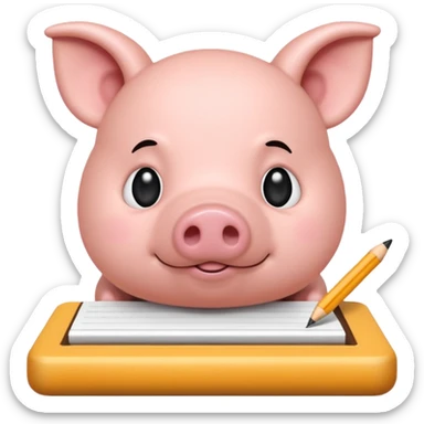 code writing Gine pig sticker