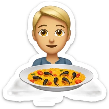 Paella meal sticker
