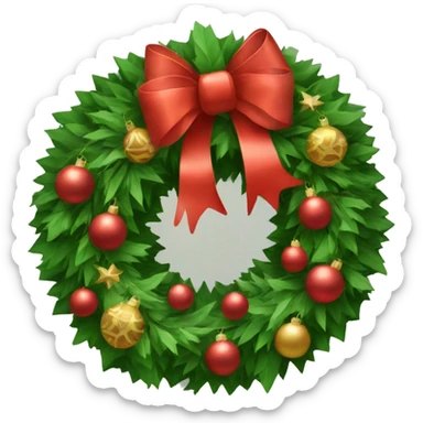 Christmas Wreath  sticker