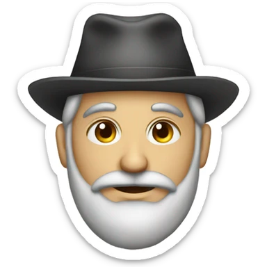 Jewish man wearing a kipa sticker