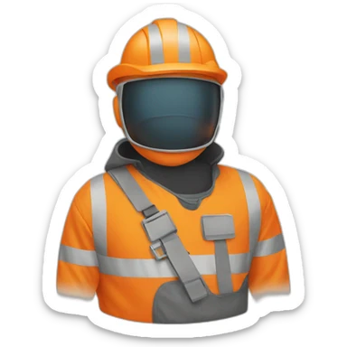 Orange PPE sticker