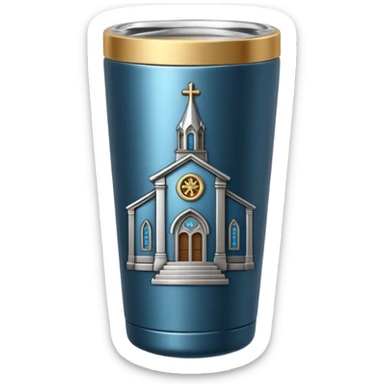 church tumbler sticker