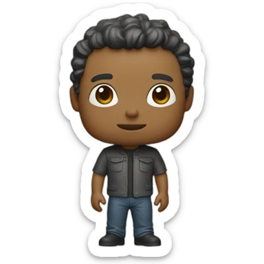 Figurine pop sticker