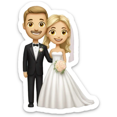 wedding sticker