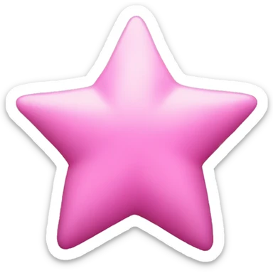 Pink star sticker