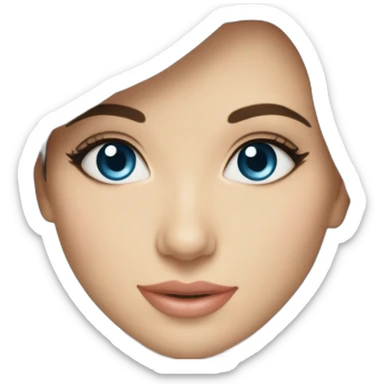 NancyAjram with bleu eyes sticker