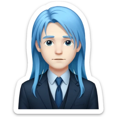 ethereal-pastel-transparent-translucent-gorgeous-spectral-dark-greyish-blue-whitish-gloomy-man-with-blue-long-hair-with-a-beautiful-black-suit sticker
