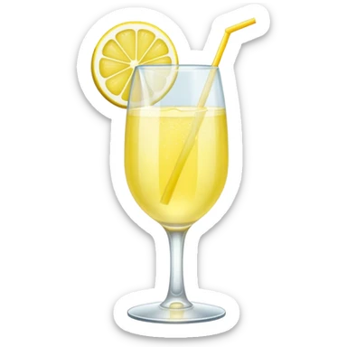 lemonade in a champagne glass  sticker
