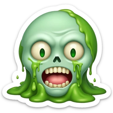 ghoul barfing sticker