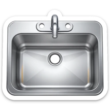 aluminium sink sticker
