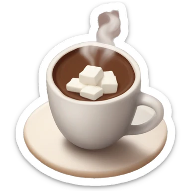 Aesthetic hot chocolate with mistle toe sticker