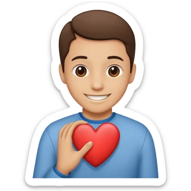 FLOORK DANDO UN CORAZÓN Y DICIENDO DURMETE O TE CONQUISTO sticker