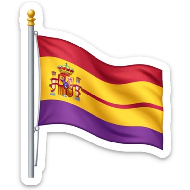 bandera republicana española sticker