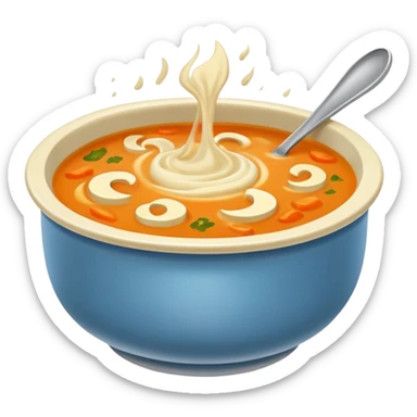 Soup realistic   sticker