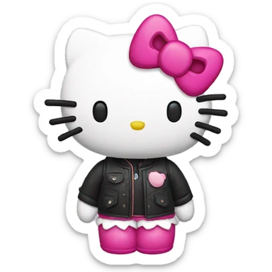 Hello kitty con flow sticker