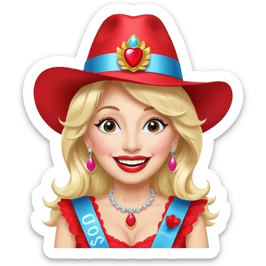 Dolly Parton on a bachelorette trip sticker