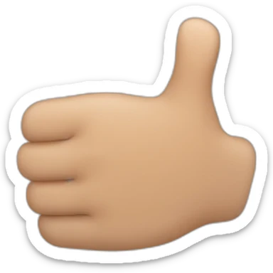a sideways thumb sticker