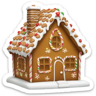 Ginger bread house sticker
