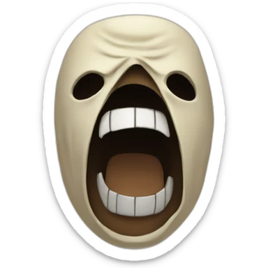scream-mask sticker