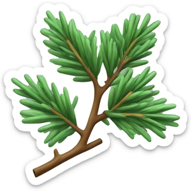 Christmas tree branch sticker